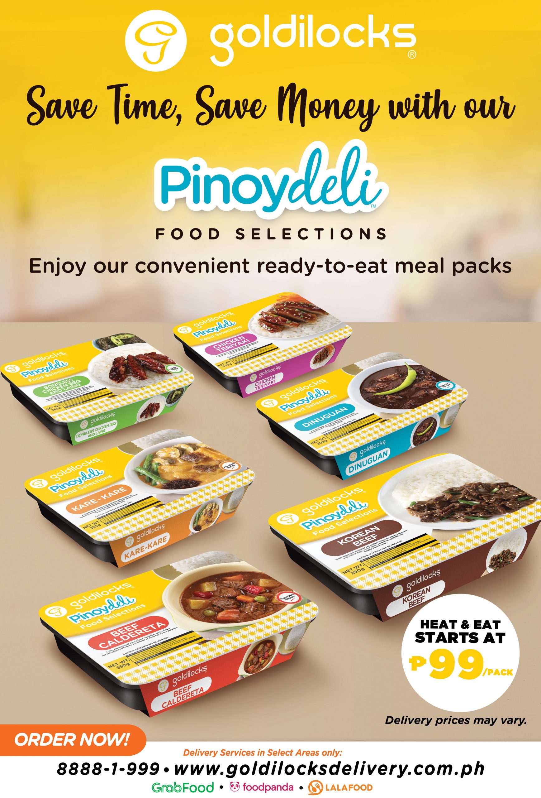 Eat like you're dining out with Goldilocks' Pinoy Deli Food